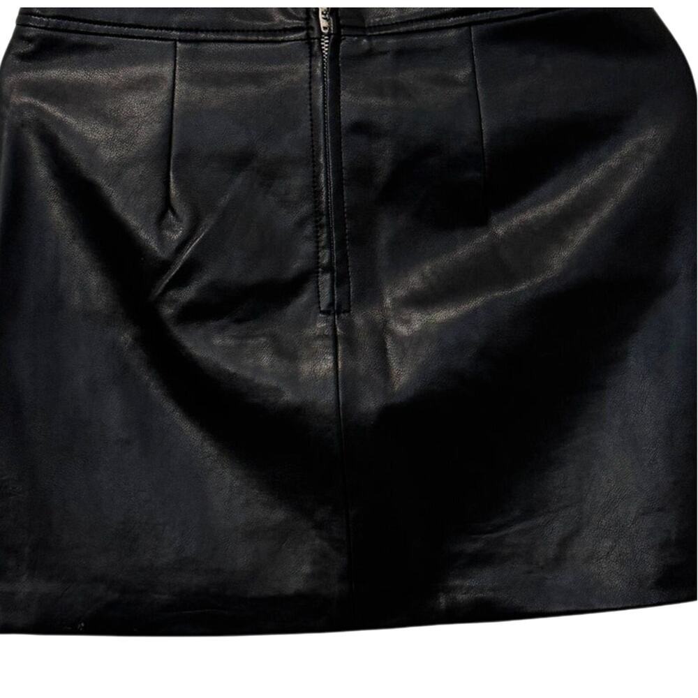 BLANK NYC Black Vegan Leather Mini Skirt - Picture 6 of 11